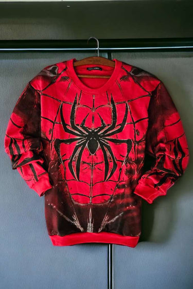 Sudadero Aracnido Rojo Intenso